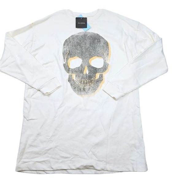 Grayson Threads Women's XL Skull Crew Neck Long Sleeve Graphic Sweatshirt Dress - Picture 5 of 8